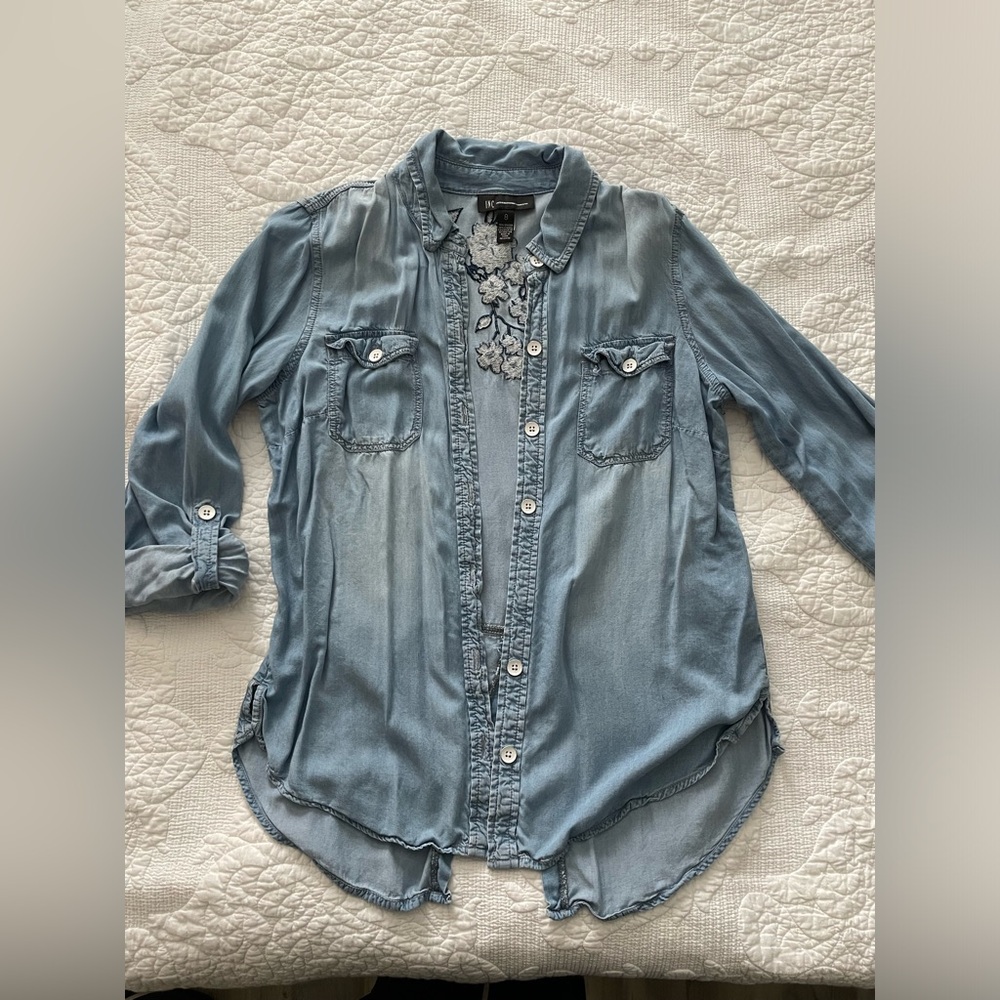 INC International Concepts long sleeve button down shirt